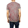 Men's T-shirt grey with bordeaux print