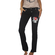 Slim fit women's skull jeans black