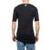 Longline t-shirt μαύρο με Paperino's τσέπη