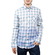 Missone men's check shirt white-blue