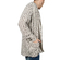 Men's open front longline cardigan ecru marl