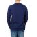 Men's longline sweatshirt dark blue