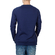 Men's longline sweatshirt dark blue