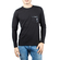 Men's pocket long sleeve tee black