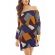 Bardot shift dress multi colour with flare sleeves