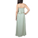 Τιραντέ μάξι φόρεμα με πράσινο διαγώνιο ντεσέν