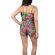 Strappy playsuit with tropical print