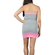 Paul Frank strapless bodycon mini dress grey