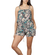 Strappy playsuit with paisley print