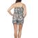 Strappy playsuit with paisley print