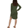 Soft Rebels Me twist knot dress aloe green