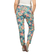 Women's cigarette trousers with retro print