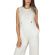 Ryujee Odile striped jumpsuit white