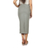 Soft Rebels Stella striped midi skirt grey-off white