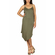 Soft Rebels Inge point hem dress khaki