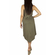 Soft Rebels Inge point hem dress khaki