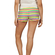 Women's multi striped shorts