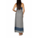 Maxi strap dress navy-white