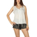 Sleeveless top white with lace back detail