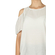 Minimum Eileen cut-out shoulder top white