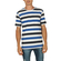 Minimum Tatipu men's striped t-shirt dark surf