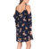 AX Paris printed cold shoulder swing dress blue