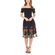 AX Paris embroidered Bardot dress black