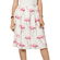 Migle + me Flamingos pleated skirt