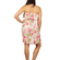 Strapless mini dress floral