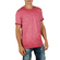 Men's longline t-shirt red melange