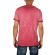 Men's longline t-shirt red melange