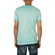 Men's longline t-shirt pastel turquoise melange