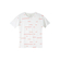 Thinking Mu Horizontal lines t-shirt snow white