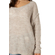 Baraaka Nuts longline jumper beige melange