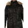 Men's hooded parka black