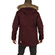 Men's hooded parka wine