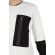 Humanism double layer top white-black