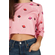 Migle + me planet lollipop crop top pink