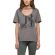 Replay women's t-shirt grey with front opening