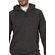 Men's longline hoodie black melange