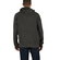 Men's longline hoodie black melange