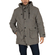 Men's hooded parka jacket grey