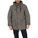 Men's hooded parka jacket grey