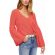Free People Damsel cotton pullover coral