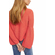 Free People Damsel cotton pullover coral