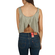 Free People Stevie αμάνικο crop τοπ χακί μελανζέ