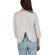 LTB Kamito cotton linen-blend 3/4 sleeve blouse white-blue