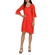 Soft Rebels Pia bell sleeve lace dress in hot coral