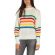 Daisy Street πουλόβερ κρεμ με rainbow ρίγες