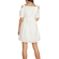 Pepaloves Hearts off-the-shoulder smock mini dress white